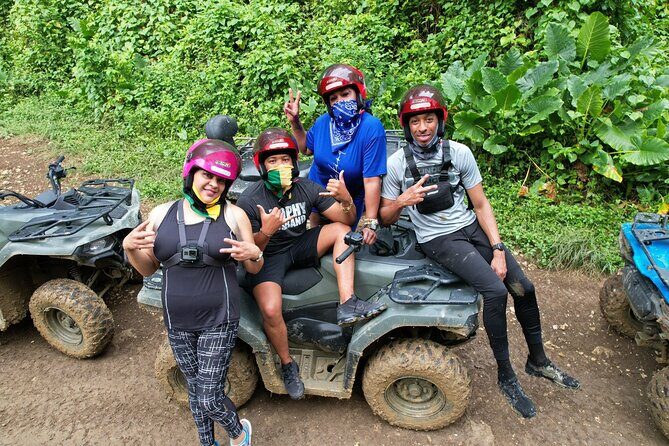 ATV, Bamboo Rafting and Negril Ricks Cafe from Montego Bay - Stop 2: Green Island ATV Ride with Real Terrain (Mud Included)