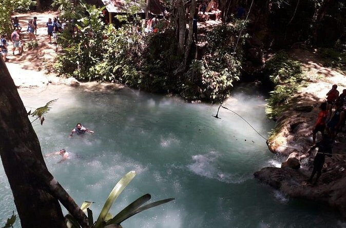 Blue Hole From Ocho Rios - On-Site Flow: Waterfalls, Cave, and Lagoon Time