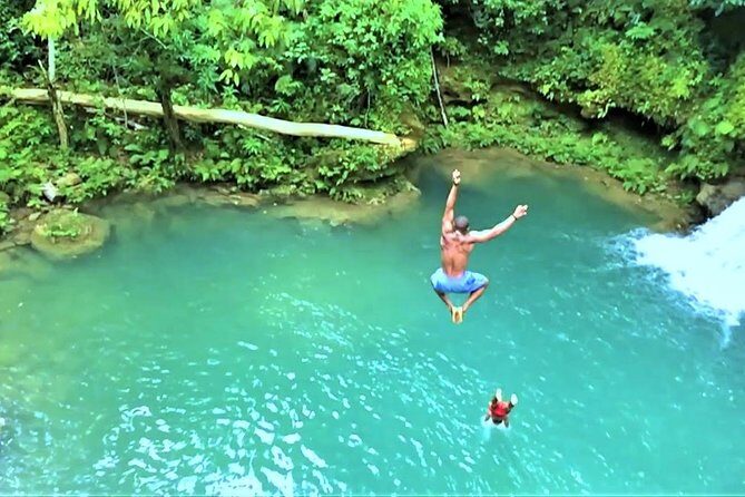 Blue Hole plus Secret Falls and Dunns River Falls Combo from Runaway Bay Hotels - Secret Falls: the short woodland hike that actually feels worth it