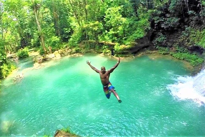 Blue Hole plus Secret Falls and Dunns River Falls Combo from Runaway Bay Hotels - What to wear and pack for a wet-and-climb day