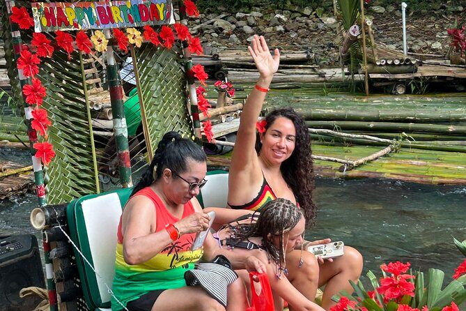 Customized Happy Hour Bamboo Rafting+Limestone Massage + Shopping - Montego Bay Setup: Getting to the Lethe River in Comfort