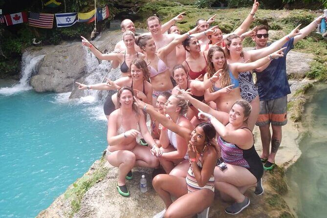 Dunn's River Falls and Blue Hole Combo Tour From Ocho Rios & Runaway Bay - Blue Hole: jungle hiking, cliff jumping, cave exploring, and the rope swing