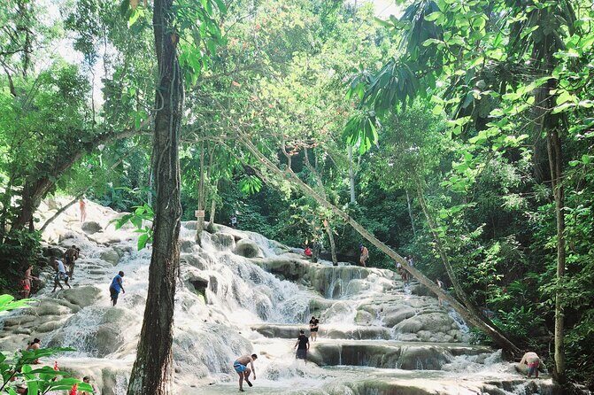 Dunns River Falls & Blue Hole Combo from Montego Bay with Pick Up - Jerk Lunch at a Local Jerk Centre: Fuel for the Dunn’s River Climb