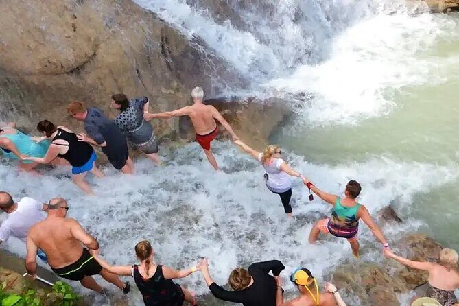 Dunn's River Falls & Blue Hole Combo Tour from Ocho Rios - Dunn’s River Falls climb: the human-chain experience