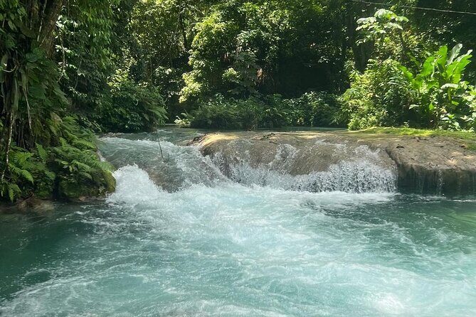 Dunn's River Falls & Blue Hole Tour from Montego Bay - Stop 2: Blue Hole Swimming, Cliff Jumping, and On-Site Guidance