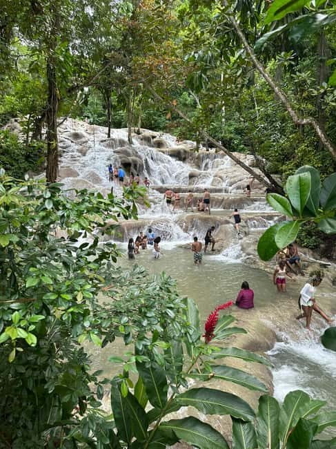 Dunn's River Falls, Bob Marley 9 Mile - Optional Lagoon Tour - Dunn’s River Falls Climb: 600 Feet With Guide Help