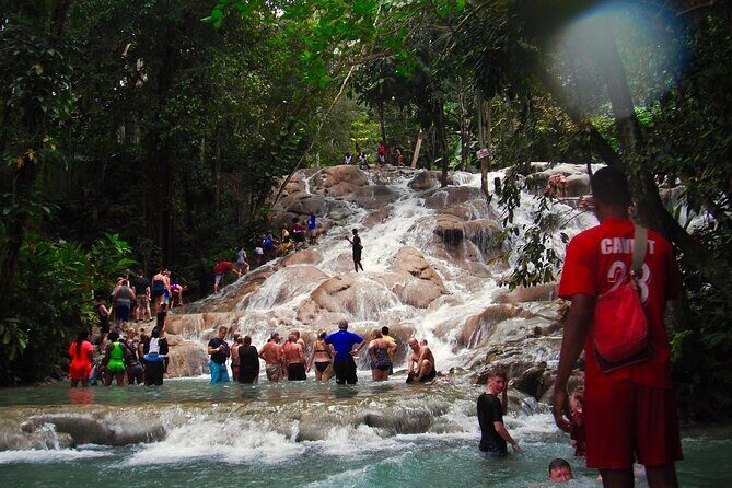 Dunn's River Falls Party Cruise, Blue Hole with Snorkeling, free beverages - Snorkeling and reef time: gear is included, but comfort is on you