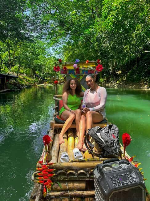 From Montego Bay: Bamboo Rafting & Limestone Massage Tour - The van ride: what you can expect before you hit the water