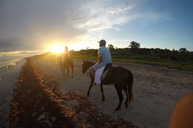 Horseback “SPECIAL”- Negril’s Beach Ride N’ Swim with Free photos/videos - From hotel pickup to the shaded trail ride