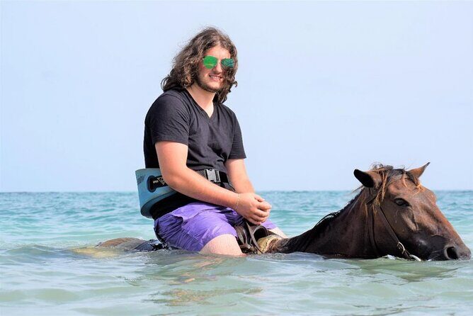 Jamwest ATV Adventure & Horseback Ride Combo in Negril - Beach horseback at Salmon Point: calm pace with real ocean moments
