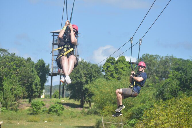 Jamwest ATV Off-Road Adventure & Zipline Combo in Negril - Zipline in the forest canopy: views, harness fit, and reggae in the air