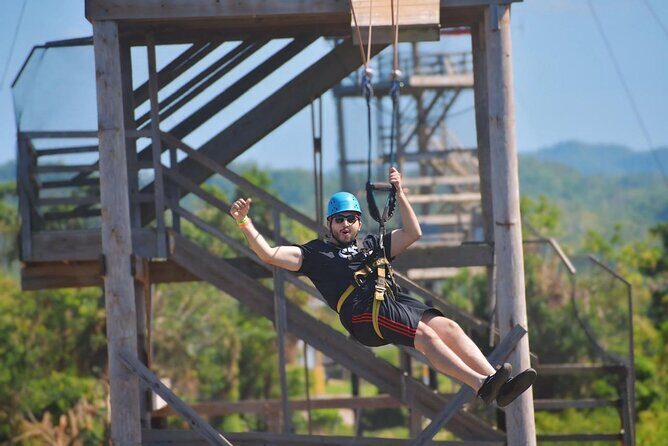 Jamwest Reggae Zipline Tour from Negril - Lunch, Red Stripe, Lockers, and Restroom Access
