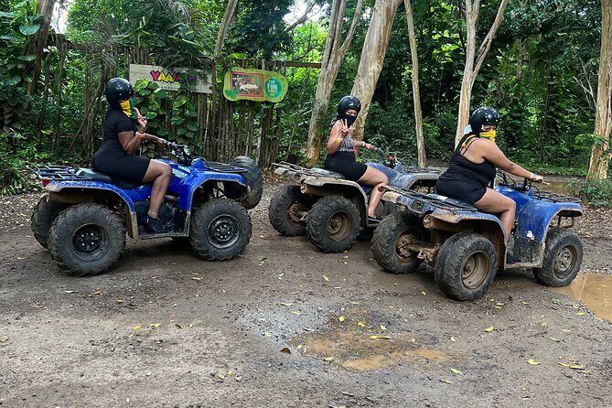 Montego Bay ATV Ride & Bamboo Rafting With Limestone Foot Massage - ATV ride at Chukka or Mount Zion: bumpy course, big energy