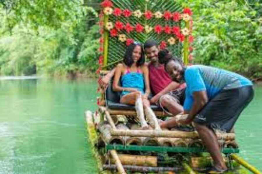 Montego Bay, Jamaica: Bamboo Rafting with Foot Massage - Bamboo Rafts in Cornwall County: Calm Water, Real Relaxation