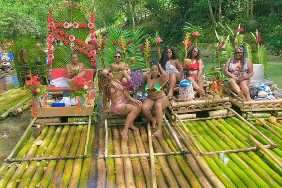 Montego Bay, Jamaica: Bamboo Rafting with Foot Massage - The Foot Massage Mid-Journey: Cool Water + Limestone Talk