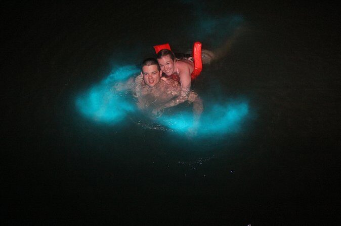 Mystic Luminescent Lagoon Night Cruise & Swim in Jamaica - Rum punch and crew energy