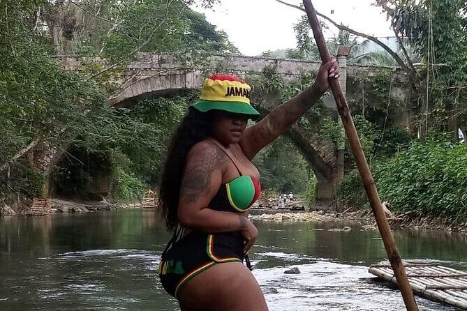 Private Bamboo Rafting Tour with Leg Massage and Hip-Strip - Limestone leg massage at the river: the payoff moment