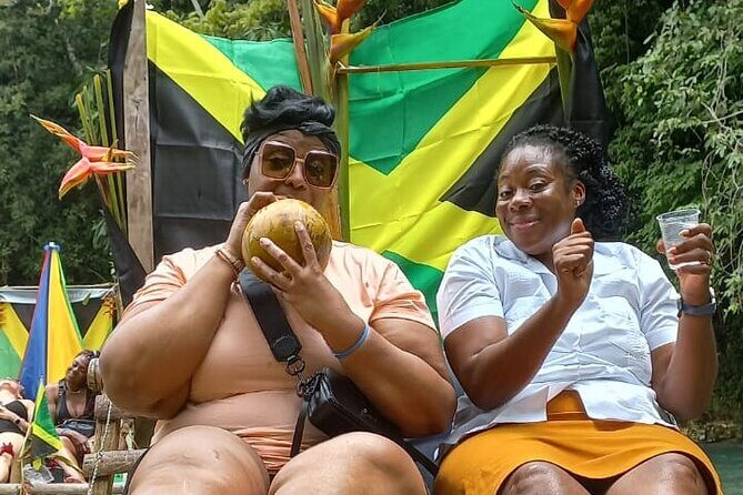 Private Bamboo River Raft with Limestone Massage in Montego Bay - On the river: calm water, captain energy, and Jamaican food options