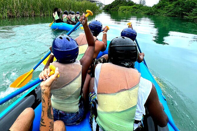 River Rapids Waterfalls Rafting and Beach Adventure - The Bamboo Break, Rope Swing, and River Bed Rest Stop