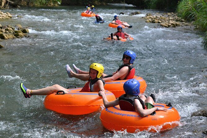 River Rapids Waterfalls Tubing and Beach Adventure with Transport - Safety Gear and Briefing: Life Jacket, Helmet, and a Guide Nearby