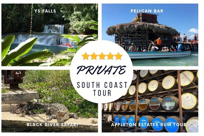 YS Falls, Black River Safari, Appleton Rum Tour OR Pelican Bar (Choose Up to 3) - South Coast in one day: how the private combo actually works